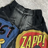 Short en jean Mickey dessin animé pour femme F139/FANMAJIALIE – Design tendance de marque, haute qualité, élégant pour la mode urbaine
