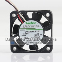 Nouveau ventilateur de refroidissement ultra-silencieux Nidec 5V 24V 48V DC12V 0.05A AC EC 4010 40X40X10MM 4CM pour CPU d'ordinateur, modèle U40X12MLZ7-52