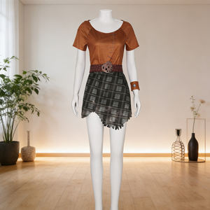 ชุดเสื้อกระโปรงสไตล์คนออร์คสำหรับผู้หญิง สำหรับงานฮาโลวีน งานคาร์นิวัล และคอสเพลย์ - Product Image 5