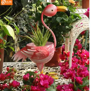 Ferforje flamingo çiçek zemin kat veranda balkon kapalı açık saksı standı etli saksı çiçek birkaç
