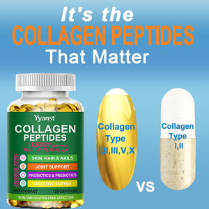 Collagène Peptide Type IIIIVX OEM/ODM pour l'éclaircissement de la peau et la santé digestive, emballage personnalisé pour adolescents, gélules molles - Product Image 4