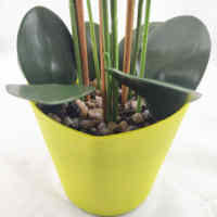 Plantes d'orchidées artificielles en pot en PE de grande qualité pour la décoration de bureau du Nouvel An chinois, écologiques, pour usage intérieur