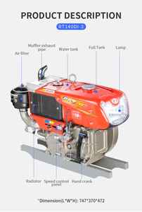 <span class=keywords><strong>Venta</strong></span> Directa de Fábrica: Motor Marino Monocilíndrico <span class=keywords><strong>BOER</strong></span> de 15.5HP con Arranque Eléctrico y Refrigeración por Agua, Mini Motor para Barcos y Motores de Timón - Product Image 3