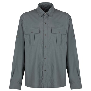 Camisas Casuales de Manga Larga con Cuello en V para Hombre, 100% Algodón, para Pesca, Caza y Tiro, Antiarrugas y de Secado Rápido - Product Image 1