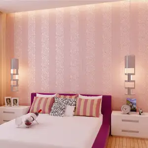 家の装飾のためのモダンな3D不織布壁紙リビングルームの寝室の背景ストライプ壁紙卸売