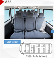 Offre Spéciale JOYLONG – Minibus de Luxe Style Hiace, Qualité Supérieure, 13-18 Places, pour Voyages d'Affaires