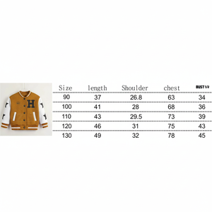 Veste de baseball pour enfants personnalisée de haute qualité OEM vente en gros de mode classique Bomber Varsity Coat hiver cuir fourrure décoration garçons - Product Image 1
