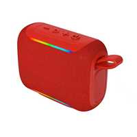 Mini Altavoz Bluetooth con Batería Extraíble, Altavoz de Audio Portátil con Luz RGB, Radio FM TWS, Mini Boombox Inalámbrico para Exteriores