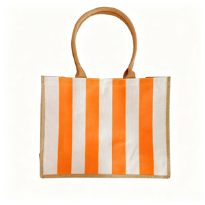 <span class=keywords><strong>Bolsa</strong></span> de Compras de Lona a Rayas, Nueva Moda, Precio de Fábrica al por Mayor, con Logotipo Personalizado, Cierre <span class=keywords><strong>Grande</strong></span>, para Mujeres y Estudiantes Universitarias - Product Image 5