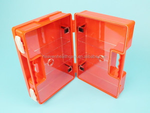 Boîte de premiers secours vide de luxe en ABS avec poignée pour un transport facile et pouvant être fixée au mur avec son support mural - Product Image 4