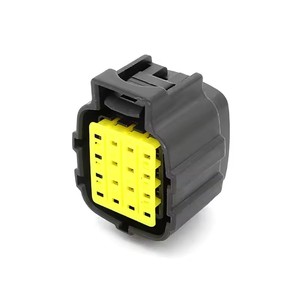 Conector impermeable automotriz 368047-1, Conector de extremo de arnés de cableado revestido de plástico de 16 Pines, cabeza hembra - Product Image 2