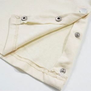 เสื้อยืดพิมพ์ลายพัฟผ้าฝ้าย GSM 300วินเทจมีกระดุมข้างสไตล์ฮิปฮอปแบบกำหนดเอง - Product Image 6