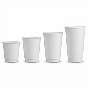 Gobelet en papier à double paroi écologique de 7 oz (200 ml), recyclable, isolé, pour café chaud, thé, latte et usage en restauration - Product Image 5