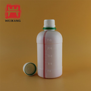 Bouteille en plastique HDPE + AD + EVOH, 250ml, contenant à capuchon vert, pour produits chimiques de chine, à haut canon, 10 pièces - Product Image 3