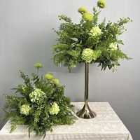 Boule de fleurs classique en soie vert émeraude de 75 cm de haute qualité pour mariage, centres de table et décorations romantiques pour événements (vente en gros)