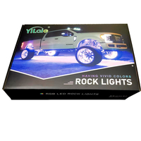Vente en gros de feux de fond LED RGB étanches IP68 à 6 modules avec contrôle par application à distance pour UTV/SUV/Camion, accessoires automobiles universels
