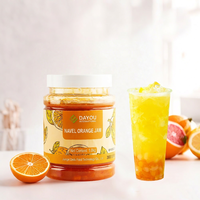 Selai Jeruk Navel Halal Bersertifikat, Menerima Pesanan Grosir Kustom, dengan Daging Buah, untuk Digunakan di Toko Minuman Teh Susu