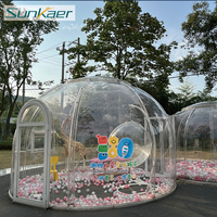 Dôme de glamping géodésique fixe en polycarbonate de luxe avec garantie de 10 ans pour usage hôtelier