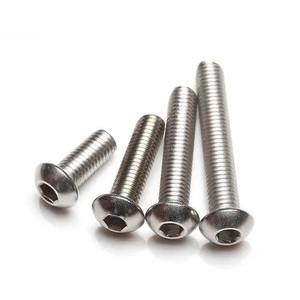 Customized M3 M4 <strong>M5</strong> M6 M8 M10 Stainless Steel Ss304 316 Round Head <strong>Bolts</strong> ISO7380 Mushroom Hexagon Socket Button Head <strong>Bolts</strong> - Product Image 3