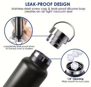 Bouteille d'eau isotherme sport en cuivre à double paroi avec logo personnalisé, isolation thermique >24 heures, pour usage extérieur, marque OEM - Product Image 3