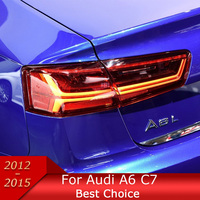 Feux de voiture pour A6 2012-2015 A6L S6 C7 – Ensemble de feux arrière LED pour mise à niveau, clignotants haute performance, accessoires d'outillage