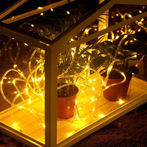 L'énergie solaire LED Rope Tube String Fairy Lights Outside Garden Xmas Decor Lights - Product Image 5