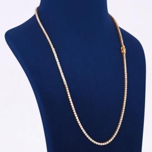 Lab Grown Diamond 925 Sterling <b>Silver</b> Luxury <b>Chain</b> Premium <b>Fine</b> Jewelry for Men and Women Wedding Gift - Product Image 1