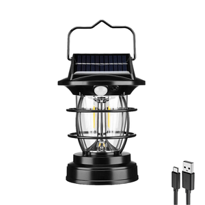 Linterna Solar LED Blanca WOSEN con Certificación CE, 5W Recargable, Regulación Continua, Cuerpo de Plástico Impermeable IP44, Luz de Camping - Product Image 1