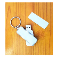 Memoria USB 2.0 de Alta Velocidad, Metálica, Personalizable con Sublimación, Regalo Corporativo