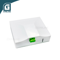 Caja de terminal óptico FTTH de 1 núcleo ATB, caja de rozeta de 1 puerto, montaje en pared 86 con adaptador SC/APC, accesorios de fibra óptica