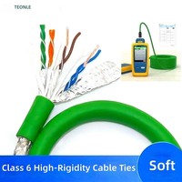 Câble torsadé non blindé Cat6A Premium 24AWG 500MHz en cuivre nu massif pour l'infrastructure des bureaux, des centres de données et des salles de serveurs