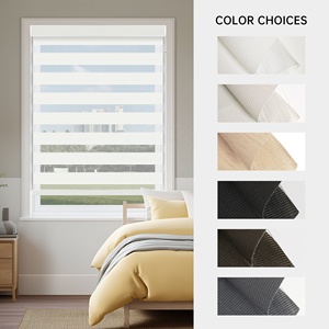 Tende <span class=keywords><strong>a</strong></span> <span class=keywords><strong>Rullo</strong></span> <span class=keywords><strong>Zebra</strong></span> Automatiche Motorizzate per Giorno e Notte, Oscuranti e Trasparenti, con Telecomando - Product Image 1