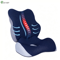 Coussin de siège ergonomique en mousse à mémoire de forme sur mesure, respirant, avec support lombaire, ensemble de coussins orthopédiques pour le dos, pour le bureau