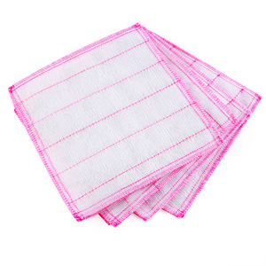 Chiffon à vaisselle en coton, chiffon de nettoyage antiadhésif pour cuisine, tampon à récurer en pur coton, chiffon à vaisselle épaissi, absorbant et sans peluches. - Product Image 5