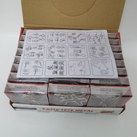 24 pièces boucle intelligente IQ métal Puzzle déverrouiller jeu Puzzle jouets boîte emballage enfants adultes