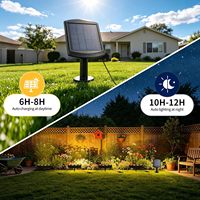 Luces Solares Modernas para Árboles Pequeños, Focos Exteriores, Luz LED Cálida Blanca Brillante para Paisajes, 2 en 1 (Adheridas y Atadas), IP65 360