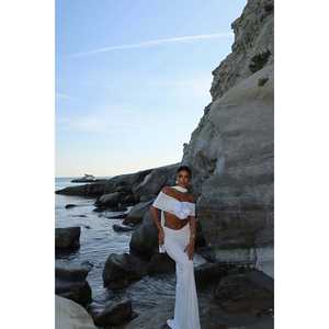 Ensemble de maillots de bain blancs en deux pièces, bikinis élégants pour femmes - Product Image 4