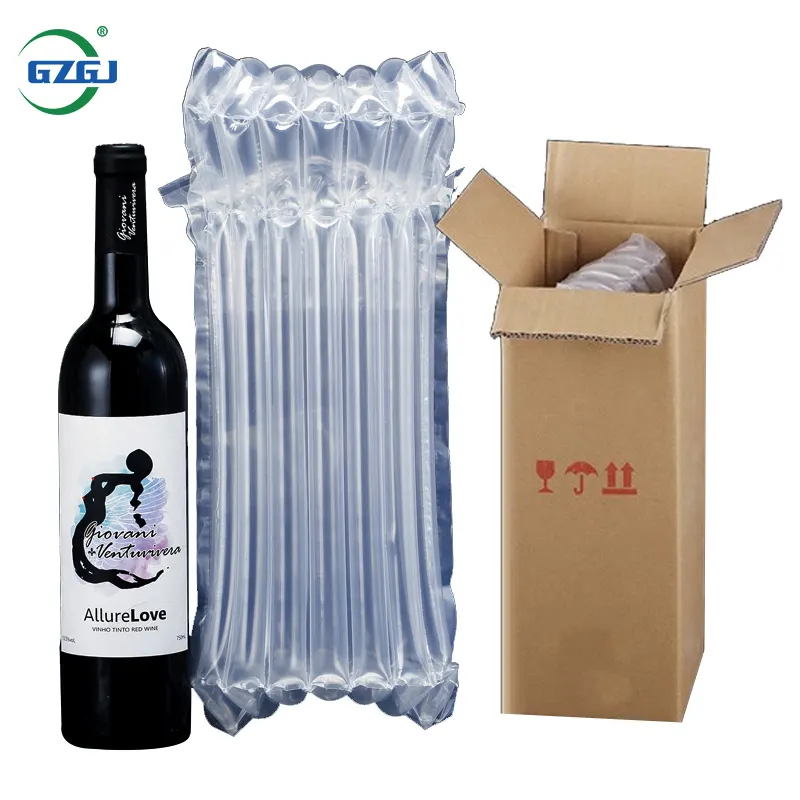 GZGJ Weinflasche Travel Protector Bags Aufblasbare Luftpolster folie Sicherheits wahl für Glasflaschen