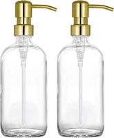 Distributeur de bouteilles épaisses avec pompe à savon liquide pour soins de la peau en laiton antique