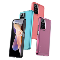 Étui de téléphone portable transparent à colle douce multicolore pour Redmi Note 11 Pro, Offre Spéciale bonbon, prix d'usine bas