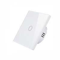 Interrupteur tactile de lumière 1Gang 2Gang 3Gang 1-3way 220v interrupteur mural rétroéclairé LED panneau de verre 10A norme européenne