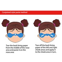 Autocollants professionnels pour le visage : bandes musculaires, protection solaire, anti-vent, anti-UV, pour le ski