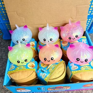 Simulated Bun <b>Squishies</b> 8.5 Cm TPR Material Flashing Unicorn Animal Shape Fidget Toys for Stress Relief 14 Years and Older - Product Image 5