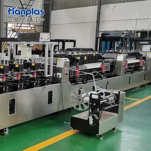 HP-2TZP Hanplas 2 jalur kecepatan tinggi penyegelan tiga sisi berdiri ritsleting kantong Doypack tas membuat mesin