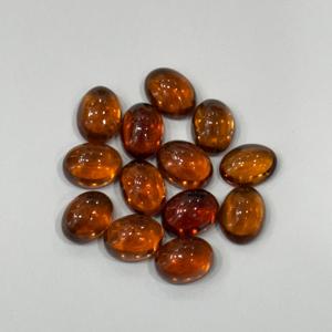 Exclusivo Cabujón de Hessonita Marrón, Gema Natural Ovalada Suelta, Corte Trillón Facetado, 3mm de Altura, para Fabricación de Joyas, Venta al por Mayor, OEM - Product Image 5