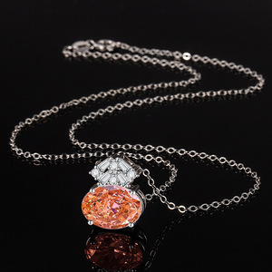 Ensemble de bagues géométriques en cuivre faites à la main pour femmes, bijoux en pierre de carbone haute qualité rouge orangé 10*14mm, zircone cubique ovale - Product Image 4