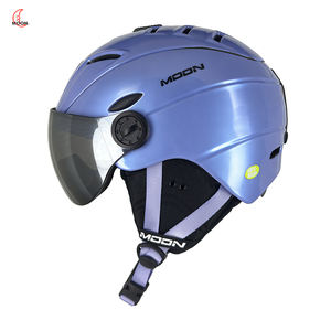 แว่นตาสกี MOON Professional พร้อมหมวกสกีในตัว น้ำหนักเบา สำหรับทุกเพศ ใช้ได้ทั้งสกีแบบแผ่นเดียวและสองแผ่น อุปกรณ์ความปลอดภัยสำหรับเล่นสกี - Product Image 1