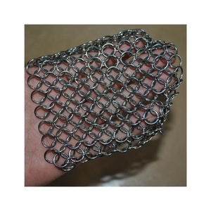 Dụng Cụ Làm Sạch Sắt Thép Không Gỉ Vuông <span class=keywords><strong>5X5</strong></span> Inch/Lưới Vòng Kim Loại - Product Image 2