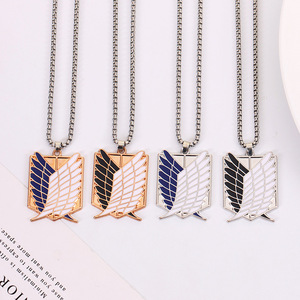 Collar <span class=keywords><strong>de</strong></span> Metal con <span class=keywords><strong>Alas</strong></span> <span class=keywords><strong>de</strong></span> <span class=keywords><strong>la</strong></span> <span class=keywords><strong>Libertad</strong></span> <span class=keywords><strong>de</strong></span> Anime AOT <span class=keywords><strong>Shingeki</strong></span> <span class=keywords><strong>No</strong></span> <span class=keywords><strong>Kyojin</strong></span>, Diseño Nuevo en 4 Colores, Alta Calidad, para Cosplay - Product Image 2