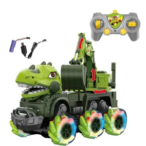1:14 4WD Fernbedienung Monster Truck Autos Modell Hobby Kinder RC Dinosaurier Drift Auto Spielzeug mit Licht Sound